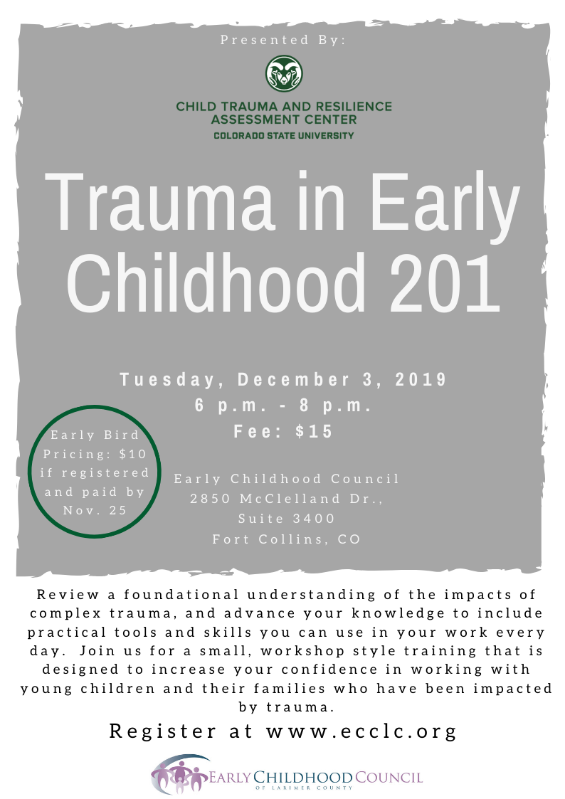 Trauma In Early Childhood 201 Early Childhood Council Of Larimer County